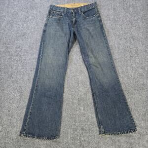 Levi's Signature Jeans Mens 32x32 Blue Low Bootcut Y2K Distressed